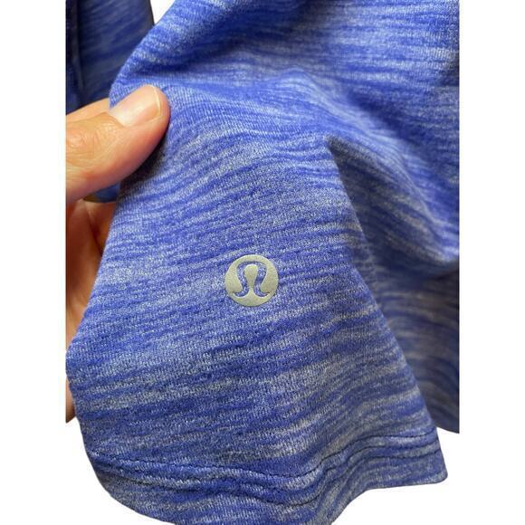 Lululemon Kanto Catch Me 1/2 Zip Heathered Sapphire Blue Size 8 - Picture 14 of 16